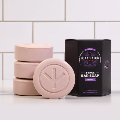 Dirtybird Energy Relax Soap - 4 Pack Bar Soap